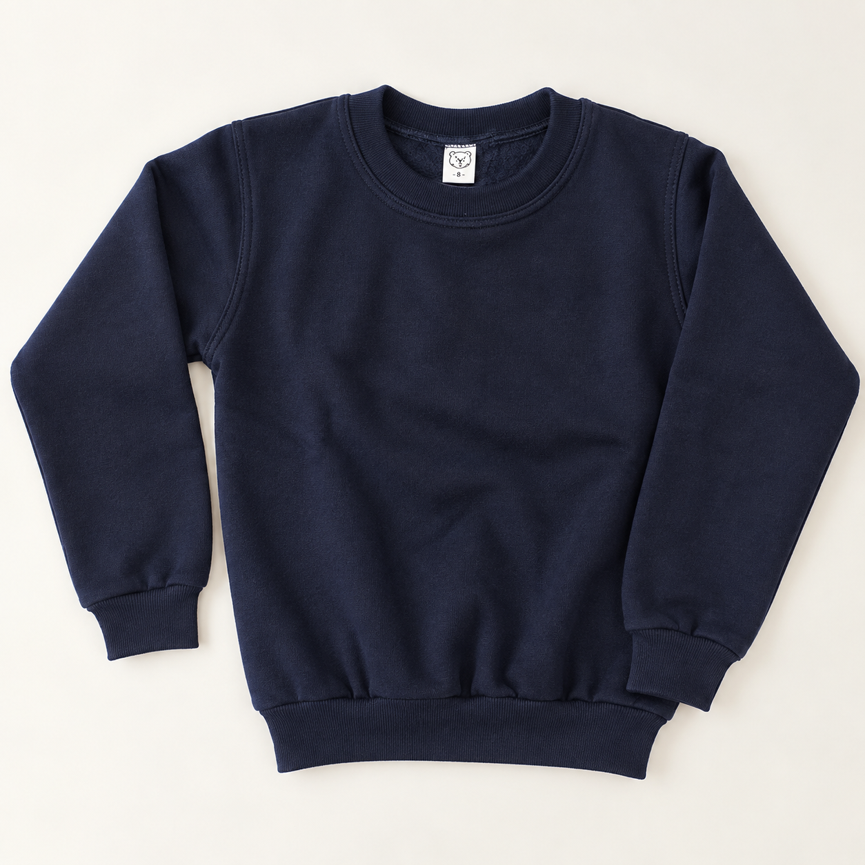 Buzo Infantil Colegial Azul Marino Frisa