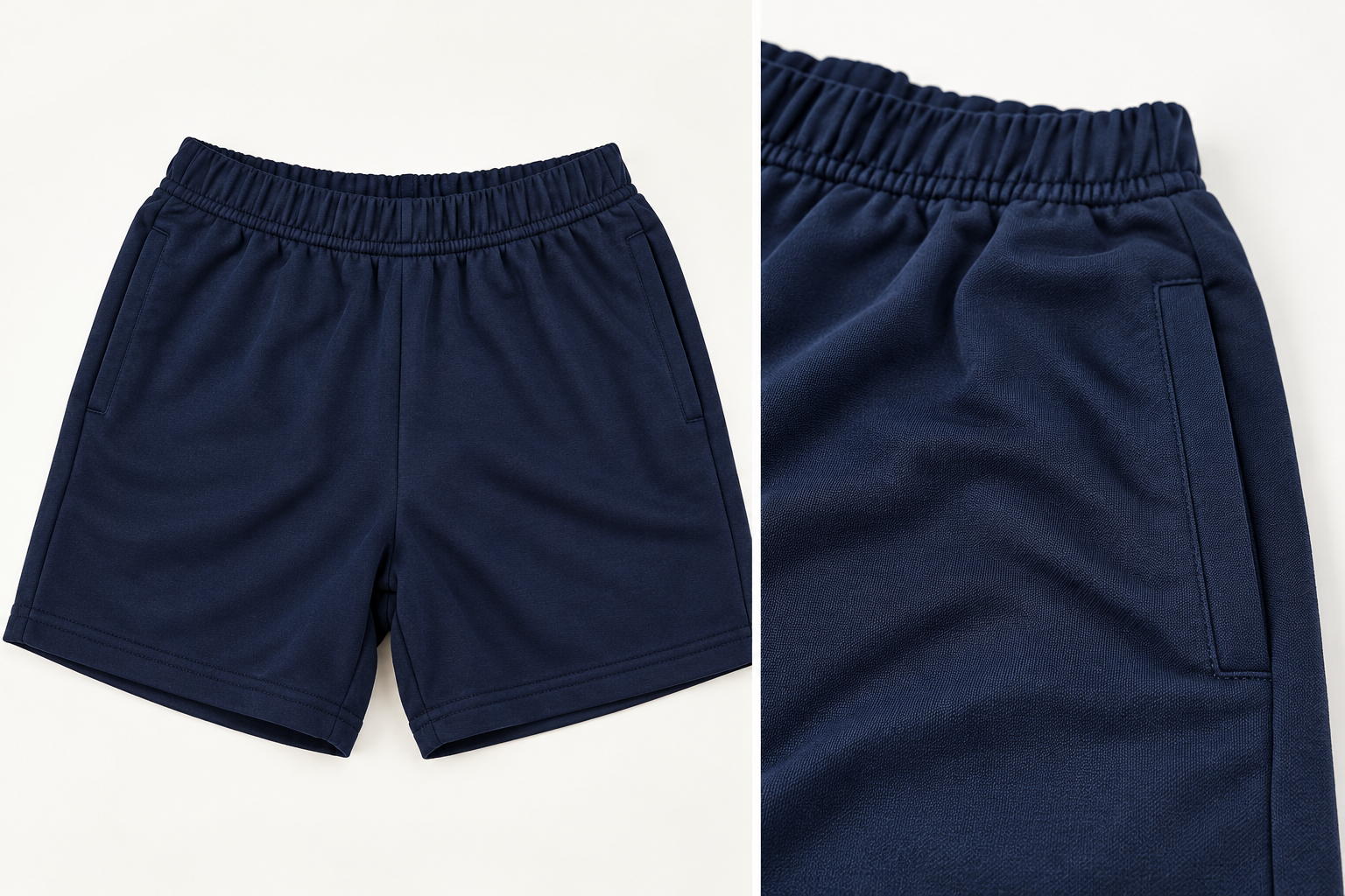 Short Colegial Azul Marino Varon