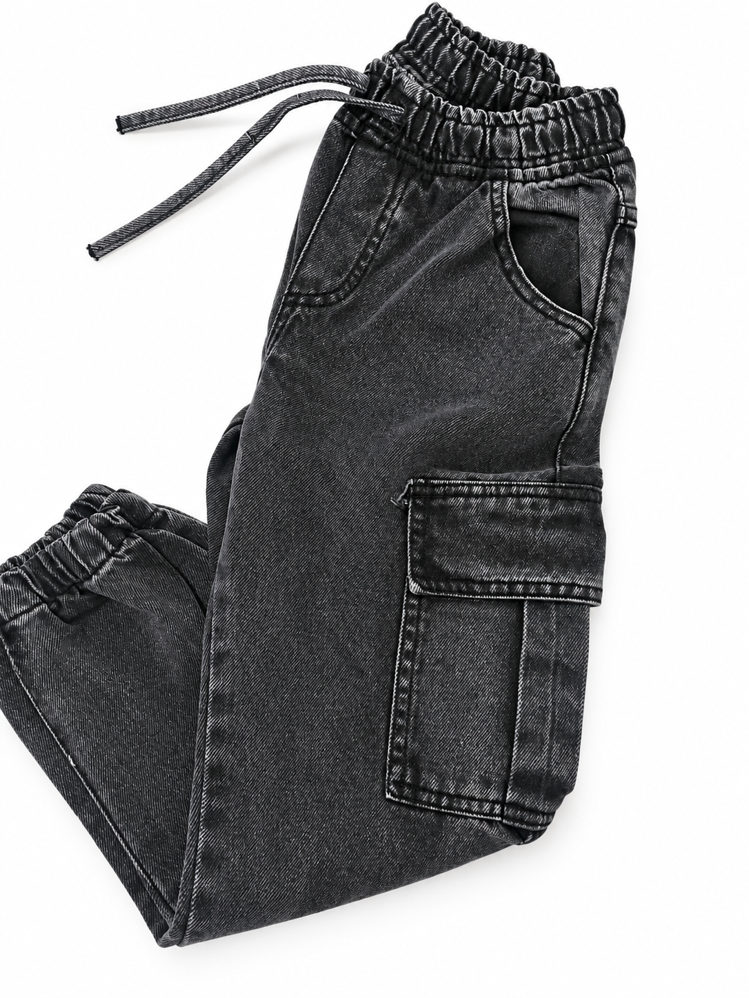 Jogger Cargo de Jean Negro
