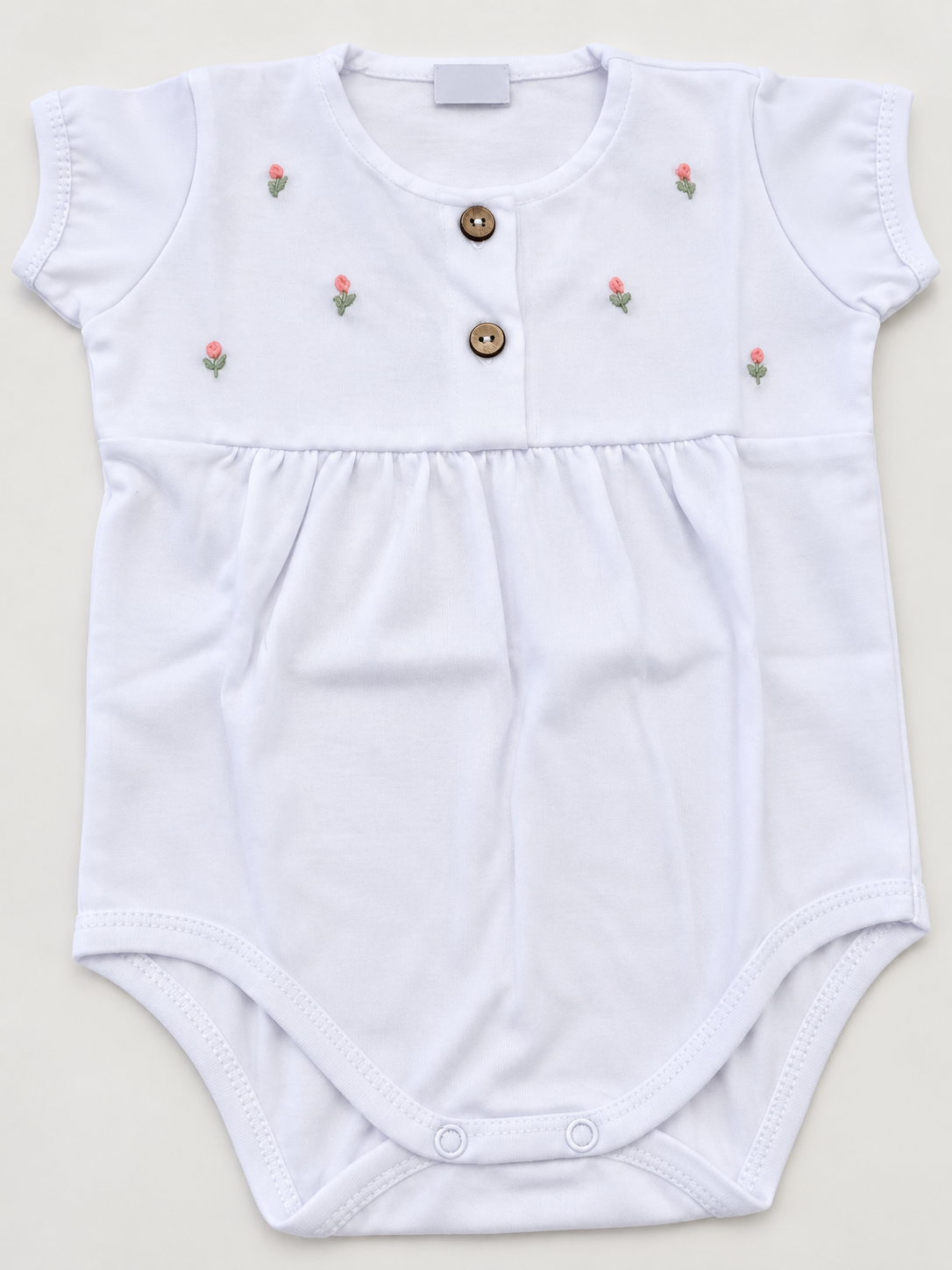 Body Bebé – Florcitas Bordadas