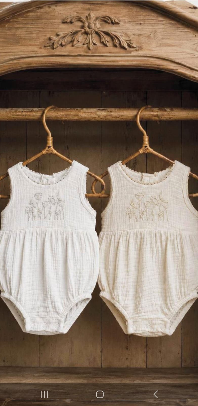 Body Bebé Blanco Bordado Floral