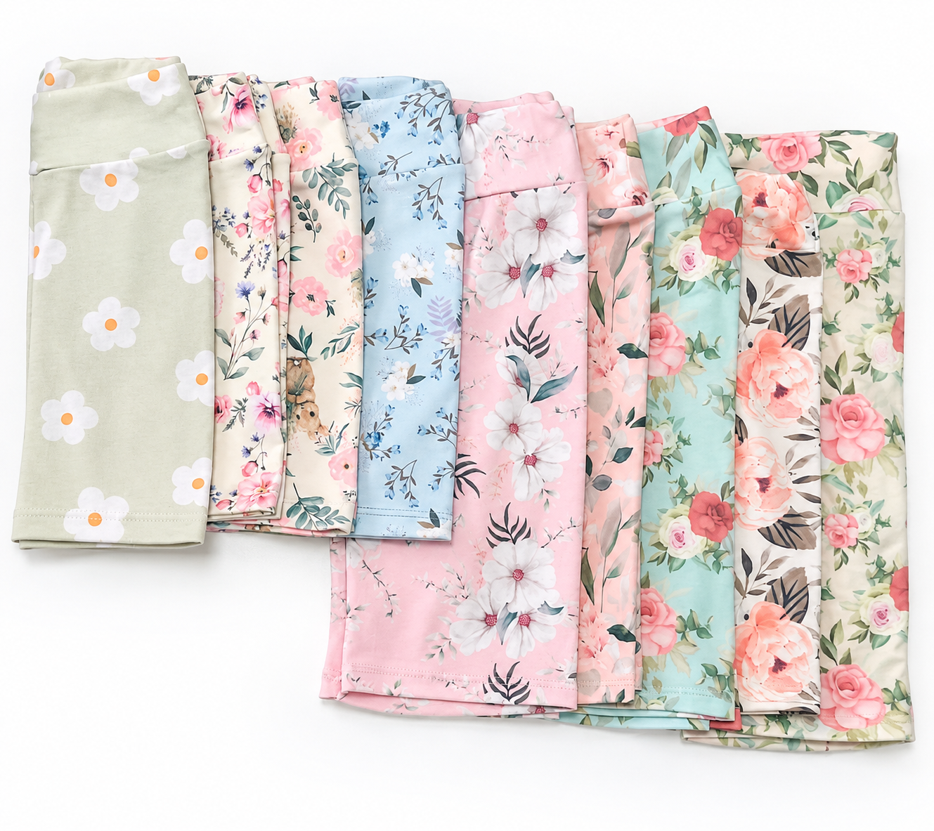 Calza Biker Infantil Estampada con Flores – Surtidas