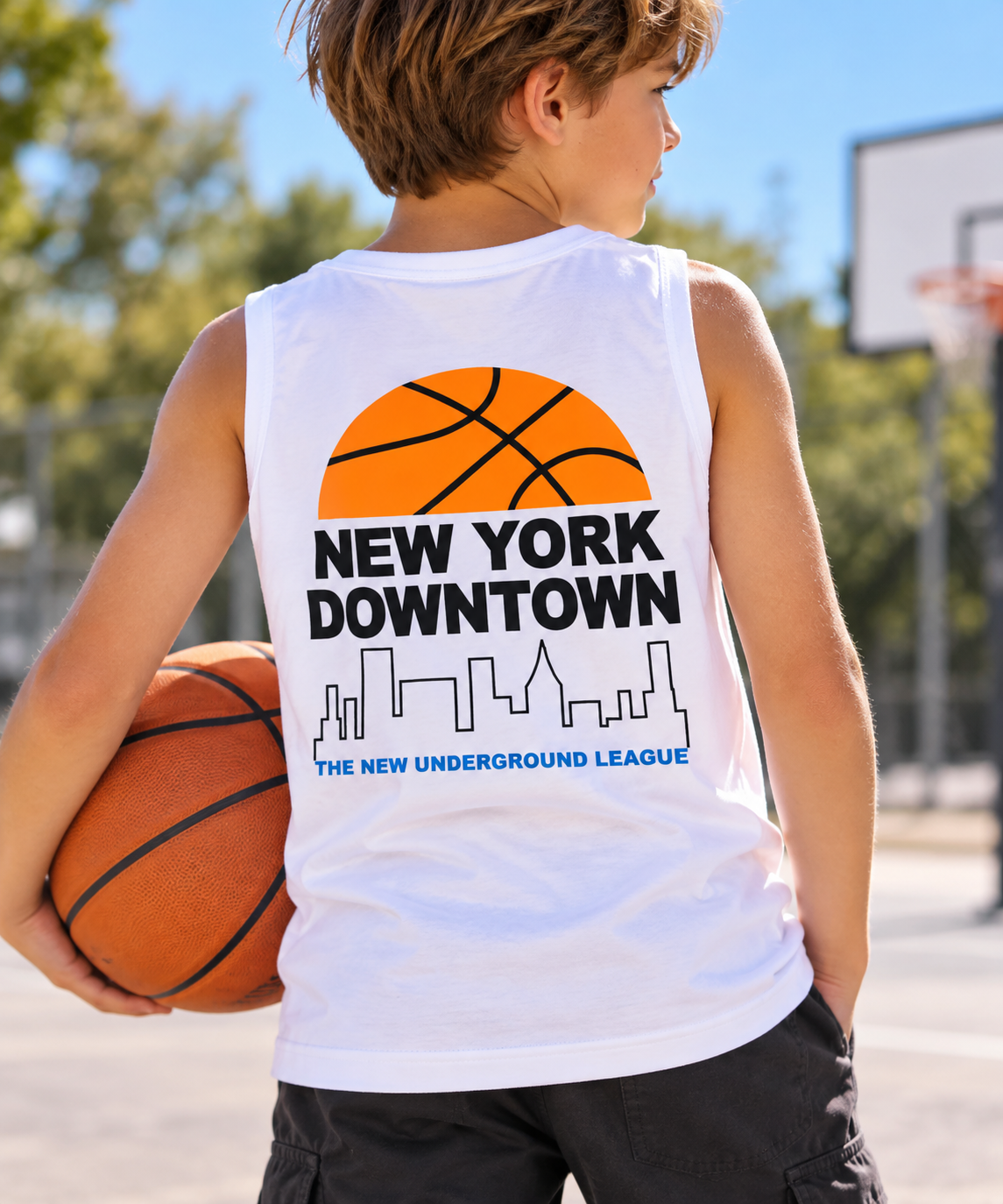 Musculosa Infantil Basketball Downtown