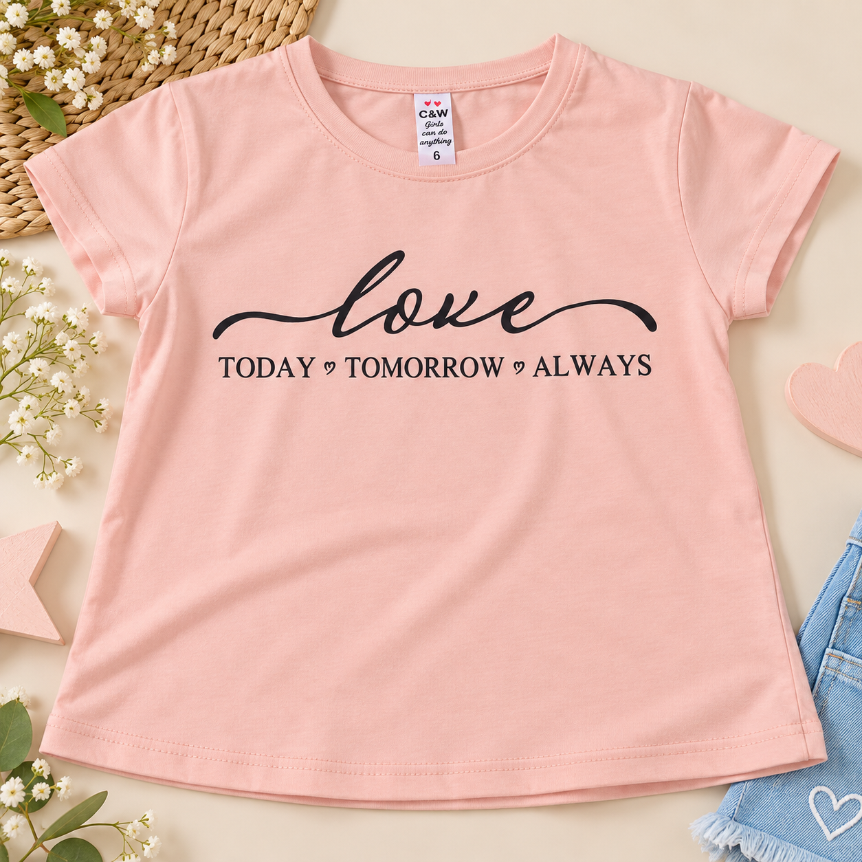 Remera Infantil Love Today