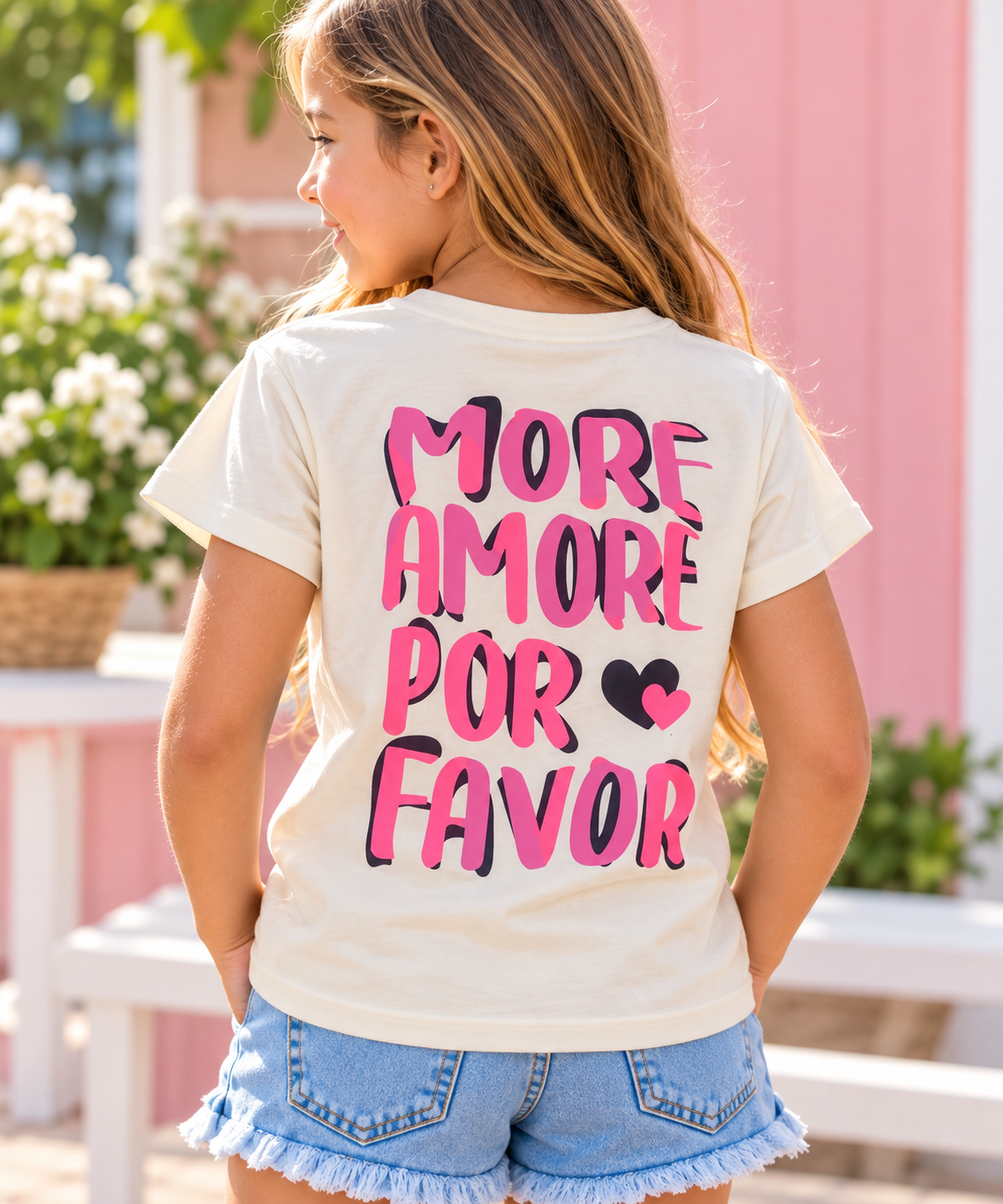 Remera Infantil “More Amore Por Favor”