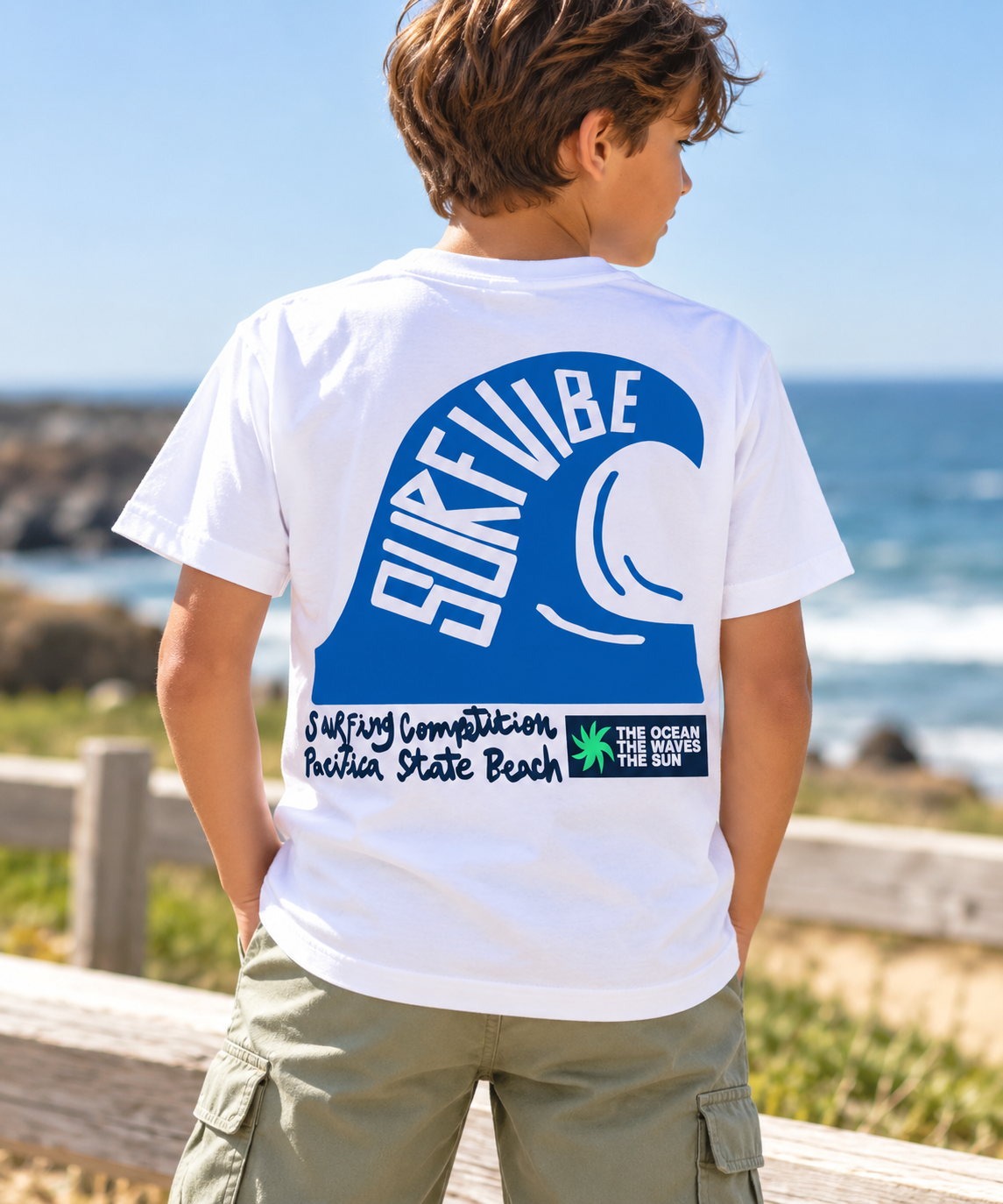 Remera Infantil Surf Vibes