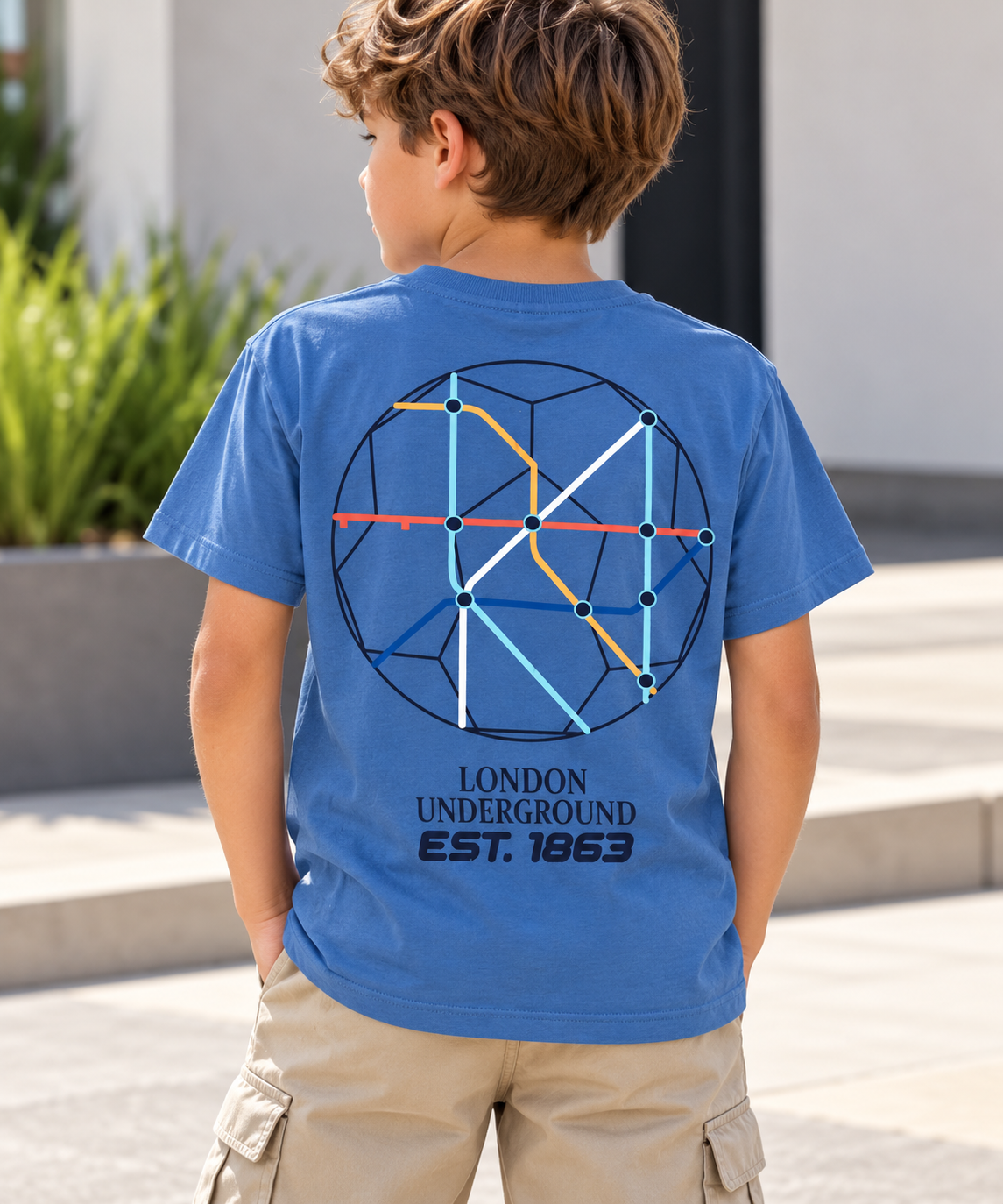 Remera Niño London Underground