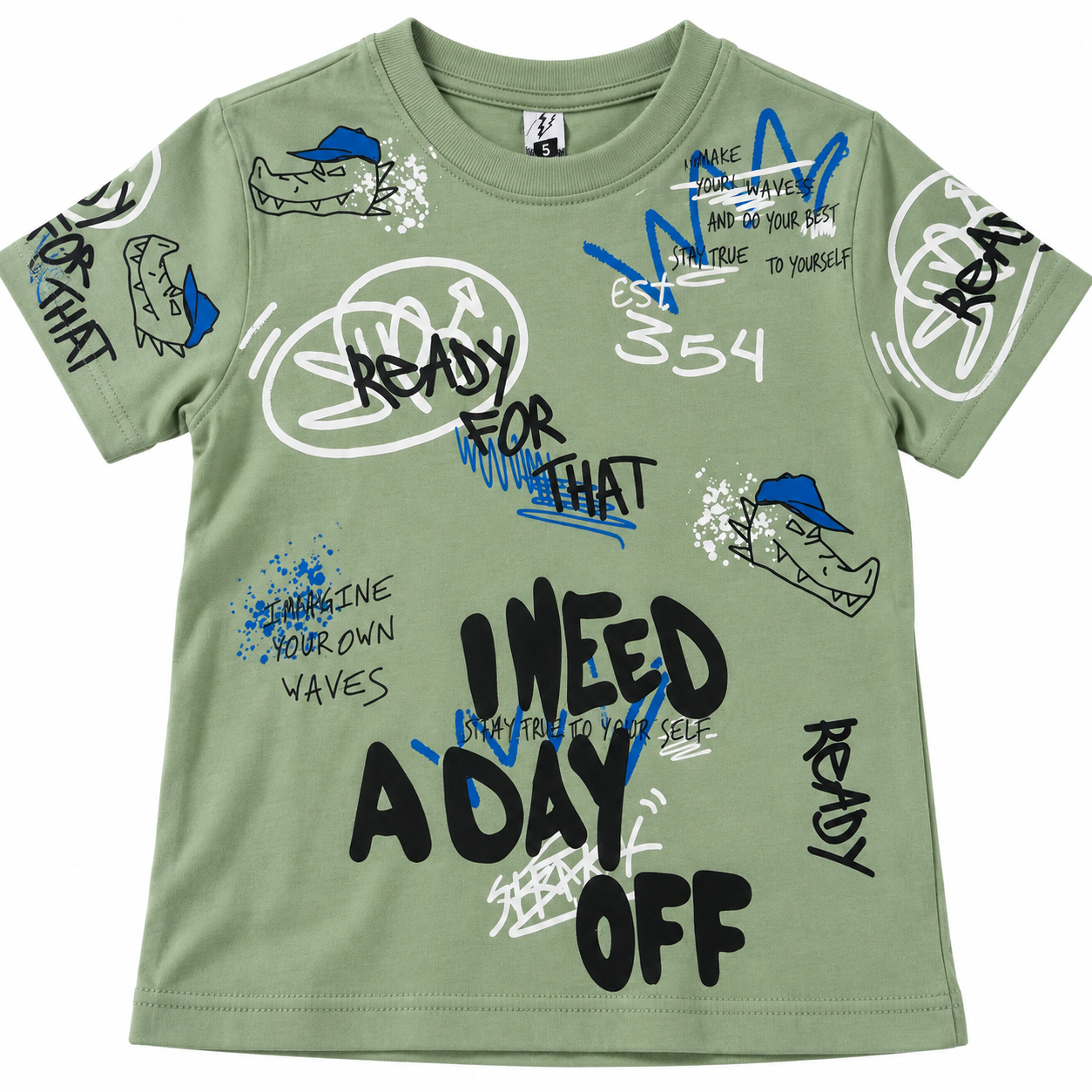 Remera Infantil Graffiti “Ready for Anything”