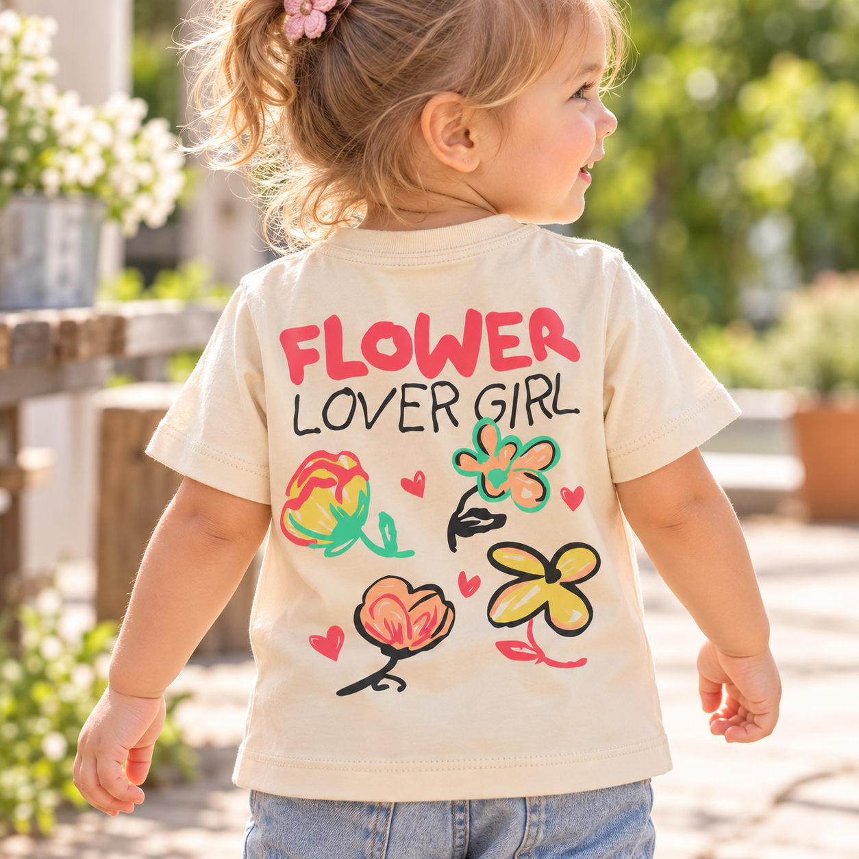 Remera Infantil “Flower Lover Girl”